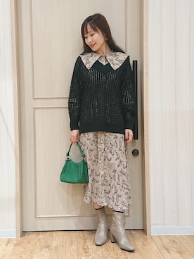 「秋色コーデ」｜「アイテム（ワンピース/ドレス）」を使った、himiさん（レディース・160cm）の秋コーディネート