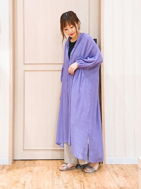 「DRESKIP（ドレスキップ）のアイテム（サンダル）」を使った、himiさん（レディース・160cm）の夏コーディネート