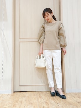 「はじめましてコーデ」｜「アイテム（アクセサリー）」を使った、himiさん（レディース・160cm）の春コーディネート