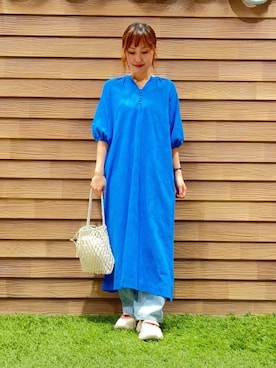 「Cutie Blonde（キューティーブロンド）のアイテム（デニムパンツ）」を使った、himiさん（レディース・160cm）の春コーディネート