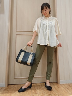 「古着好きな人と繋がりたい」｜「アイテム（パンプス）」を使った、himiさん（レディース・160cm）の秋コーディネート