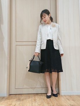 「DRESKIP（ドレスキップ）のアイテム（アクセサリー）」を使った、himiさん（レディース・160cm）の冬コーディネート