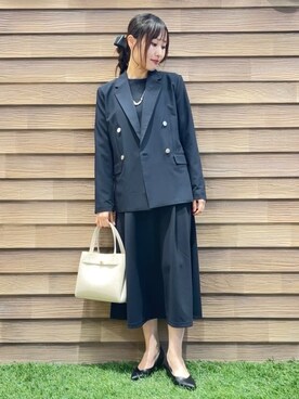 「SHOO・LA・RUE（シューラルー）のアイテム（テーラードジャケット）」を使った、himiさん（レディース・160cm）の冬コーディネート