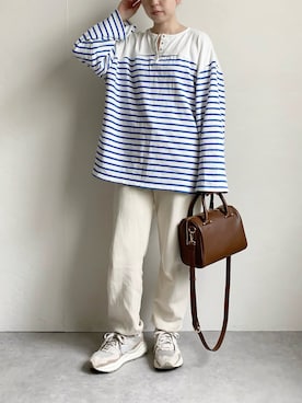 「UNIQLO（ユニクロ）のアイテム（スウェットパンツ）」を使った、nanbaさん（レディース・156cm）の夏コーディネート