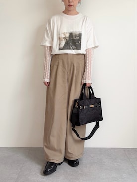 「MIAN （ミアン）のアイテム」を使った、nanbaさん（レディース・157cm）の秋コーディネート