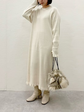 「ADAM ET ROPE'（アダムエロペ）のアイテム」を使った、nanbaさん（骨格ウェーブ・レディース・156cm）の冬コーディネート