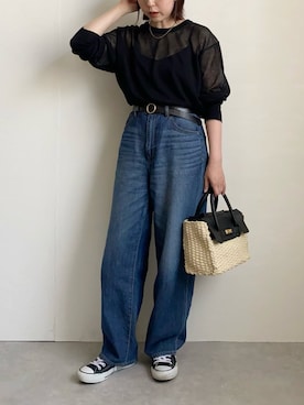 「LEPSIM（レプシィム）のアイテム」を使った、nanbaさん（骨格ウェーブ・レディース・156cm）の春コーディネート