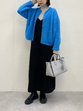 「DISCOAT（ディスコート）のアイテム（ワンピース/ドレス）」を使った、nanbaさん（レディース・156cm）の冬コーディネート