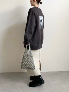 「ADAM ET ROPE'（アダムエロペ）のアイテム」を使った、nanbaさん（骨格ウェーブ・レディース・156cm）の春コーディネート