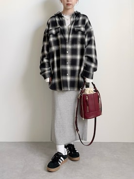 「tiptop（ティップトップ）のアイテム」を使った、nanbaさん（レディース・156cm）の秋コーディネート