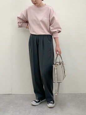 「ADAM ET ROPE'（アダムエロペ）のアイテム」を使った、nanbaさん（骨格ウェーブ・レディース・156cm）の冬コーディネート