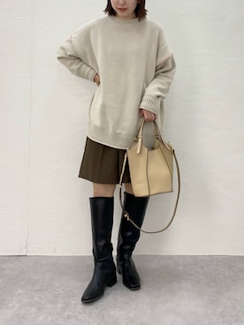 「A part by（アパートバイ）のアイテム」を使った、nanbaさん（骨格ウェーブ・レディース・156cm）の冬コーディネート