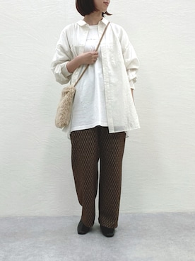 「JEANASIS（ジーナシス）のアイテム（その他シューズ）」を使った、nanbaさん（レディース・156cm）の秋コーディネート