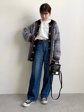 「JEANASIS（ジーナシス）のアイテム」を使った、nanbaさん（骨格ウェーブ・レディース・156cm）の春コーディネート