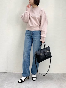 「ADAM ET ROPE'（アダムエロペ）のアイテム」を使った、nanbaさん（骨格ウェーブ・レディース・156cm）の春コーディネート