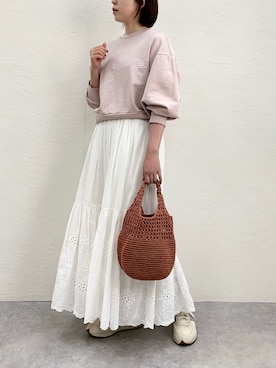 「ADAM ET ROPE'（アダムエロペ）のアイテム」を使った、nanbaさん（骨格ウェーブ・レディース・156cm）の春コーディネート