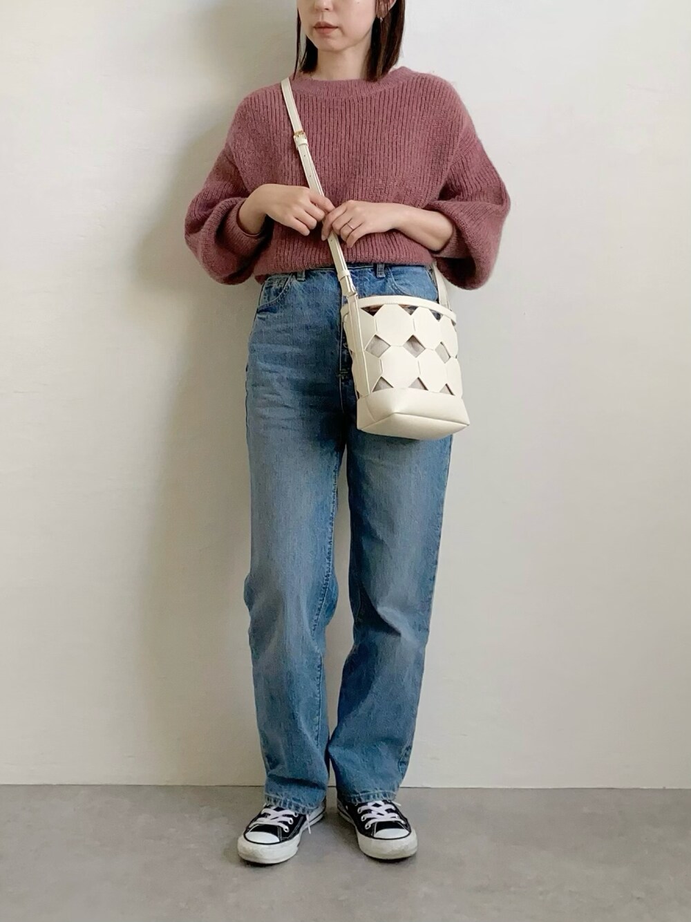 SLOBE IENA モヘヤblend パフスリーブPO パフスリーブプルオーバー（T