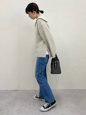 「ADAM ET ROPE'（アダムエロペ）のアイテム」を使った、nanbaさん（骨格ウェーブ・レディース・156cm）の冬コーディネート