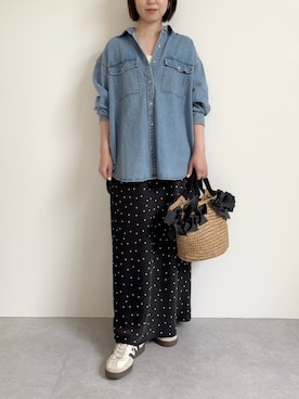 「MIAN （ミアン）のアイテム」を使った、nanbaさん（レディース・157cm）の夏コーディネート