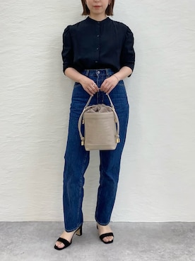 「ADAM ET ROPE'（アダムエロペ）のアイテム」を使った、nanbaさん（骨格ウェーブ・レディース・156cm）の夏コーディネート