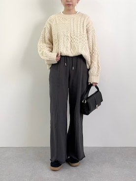 「冬コーデ、スニーカーコーデ」｜「アイテム（その他パンツ）」を使った、nanbaさん（レディース・156cm）の冬コーディネート