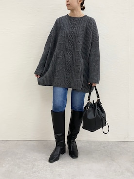 「A part by（アパートバイ）のアイテム」を使った、nanbaさん（骨格ウェーブ・レディース・156cm）の冬コーディネート
