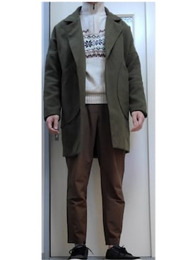 「ヒラキ（ヒラキ）のアイテム（その他シューズ）」を使った、リョーマさん（メンズ・175cm）の秋コーディネート