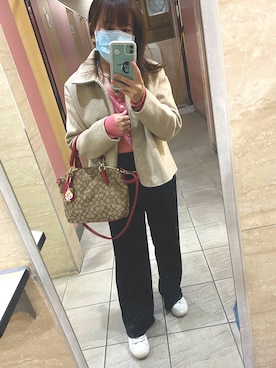 「MEIER.Q（マイヤーキュー）のアイテム（ジャケット/アウター）」を使った、🥝Kiwie🥝さん（レディース・149cm）の秋コーディネート