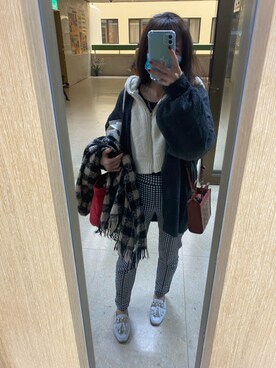 「アイテム（チノパンツ、その他）」を使った、🥝Kiwie🥝さん（レディース・149cm）の冬コーディネート