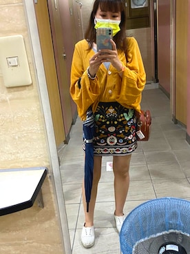 「アイテム（レインシューズ、ホワイト系）」を使った、🥝Kiwie🥝さん（レディース・149cm）の夏コーディネート