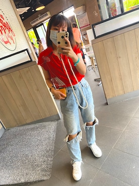 「LONGCHAMP（ロンシャン）のアイテム（財布/小物）」を使った、🥝Kiwie🥝さん（レディース・149cm）の秋コーディネート