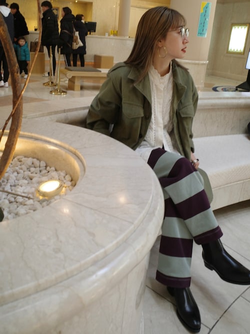 crinkle パンツ 「crinkle crinkle」border pants/ボーダー