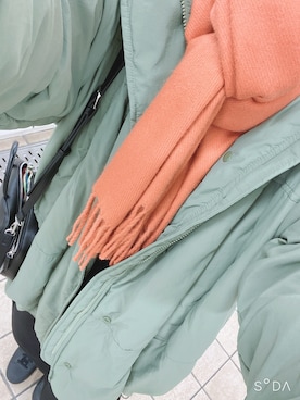「ALLIED FEATHER+DOWN（アライドフェザーダウン）のアイテム（ジャケット/アウター）」を使った、Nさん（レディース・155cm）の冬コーディネート