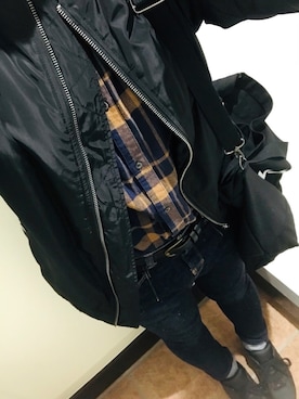 「WEGO（ウィゴー）のアイテム（MA-1）」を使った、Nさん（レディース・155cm）の秋コーディネート