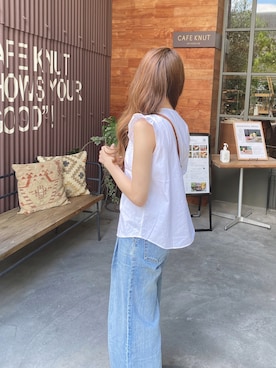 「韓国スタイル」｜「アイテム（その他）」を使った、こ ま め ＊ さん（レディース・150cm）の夏コーディネート