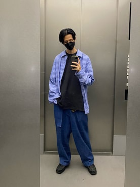 「URU（ウル）のアイテム（パンツ）」を使った、KEITAさん（メンズ・178cm）の秋コーディネート