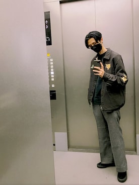 「TAILOR TOYO（テーラートウヨウ）のアイテム」を使った、KEITAさん（メンズ・178cm）の冬コーディネート