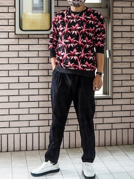 「Paul Smith（ポールスミス）のアイテム（スウェット）」を使った、Neustartさん（メンズ・177cm）の夏コーディネート
