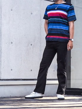 「ボーター」｜「アイテム（アクセサリー）」を使った、Neustartさん（メンズ・177cm）の夏コーディネート