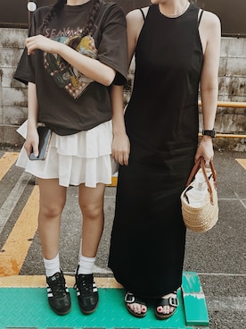 「BIRKENSTOCK(ビルケンシュトック)のアイテム」を使った、micooさん(レディース・150cm)の秋コーディネート