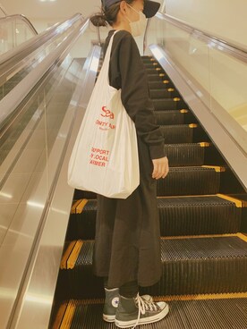「FREAK'S STORE（フリークスストア）のアイテム（ワンピース/ドレス）」を使った、micooさん（キッズ・147cm）の秋コーディネート