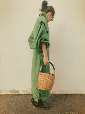 「Dr. Martens（ドクターマーチン）のDr.Martens / 2976 CHELSEA BOOT（ブーツ、ブラック系）」を使った、micooさん（レディース・150cm）の秋コーディネート