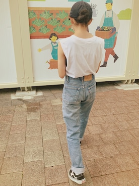 「FREAK'S STORE（フリークスストア）のアイテム（帽子）」を使った、micooさん（キッズ・147cm）の夏コーディネート