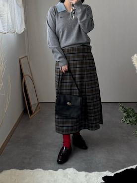 「アイテム（レッグウェア）」を使った、𝘼 𝙆 𝙄さん（レディース・152cm・20代）の秋コーディネート