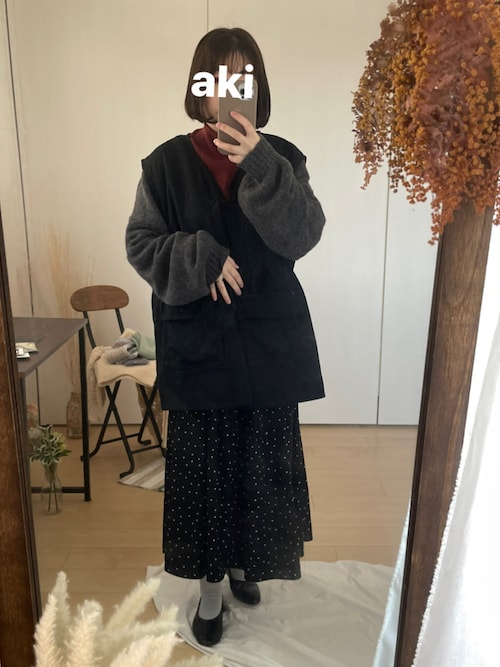 セール】レディース ボタンレスふんわりモヘア風ニット