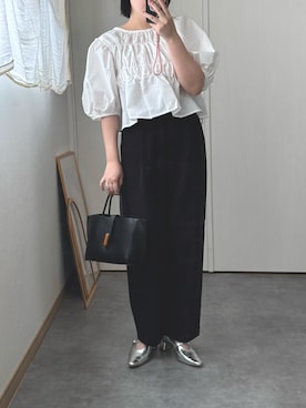 「アイテム（チノパンツ）」を使った、𝘼 𝙆 𝙄さん（レディース・152cm）の秋コーディネート