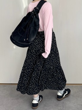 「アイテム（バックパック/リュック）」を使った、𝘼 𝙆 𝙄さん（レディース・152cm）の秋コーディネート