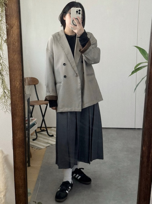 WEB限定　ビッグシルエット スタプレセットアップ (シングルジャケットパンツ) ▽【一部WEB限定】ビッグシルエット スタプレセットアップ