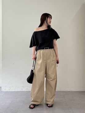 「Omekashi（オメカシ）のアイテム」を使った、IRIEさん（レディース・162cm）の春コーディネート