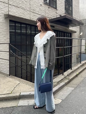 「アイテム（ジャケット/アウター）」を使った、IRIEさん（レディース・162cm）の春コーディネート